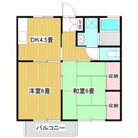 シャルマンはらA棟203の間取り