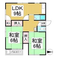 ファミールサカイB-2の間取り