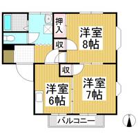 コーポタカ101の間取り