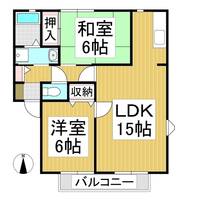 パナタウン南長池C棟202の間取り