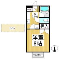 ファンタジー21 D棟108の間取り