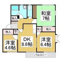フレグランスアイビー B棟201の間取り