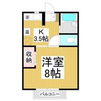 ピュアコーポコメムラA.BB102の間取り