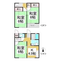 藤井コーポ A棟1の間取り