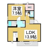 バリュージュ田中Ⅱ B棟の間取り