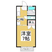ハイツアズマⅢ206の間取り