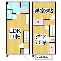 ブランシェ牧106の間取り