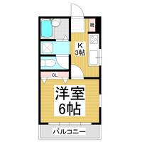 いつぼハイツ205の間取り