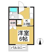ハイツ野口302の間取り