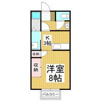 ドミール北方202の間取り