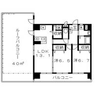 シティドエル401の間取り