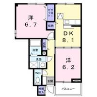 イリーデ上田Bの間取り