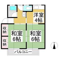 ひばりヶ丘ハイツ1202の間取り