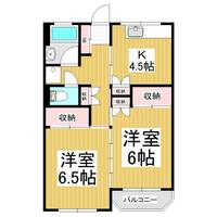 マンション大桐C-2の間取り