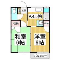 ハイツ秋月6の間取り