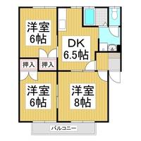 アーバンハイツ(千曲市打沢)2-Aの間取り