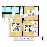 ロイヤルハイツ松村 A202の間取り