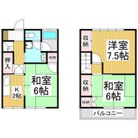 桜井コーポ6の間取り