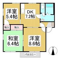 フレグランス恵W棟201の間取り