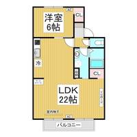 コーポラスU105の間取り
