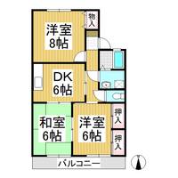 メゾン神田 B棟207の間取り
