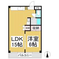 長野県上田市蒼久保の賃貸アパートの間取り