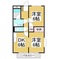 モンターニュ横山の間取り