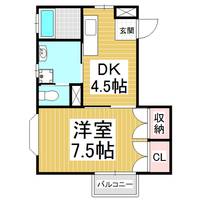 ロード松島Ⅱ101の間取り