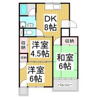 コーポ小林Ⅱ306の間取り