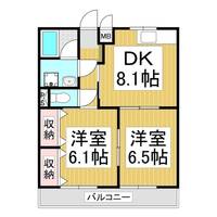 コーポ小林Ⅳ102の間取り
