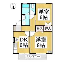 エバンスタウンコスモ A棟の間取り