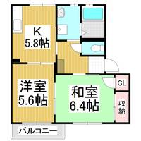 メゾン ド シュヴァリエ B202の間取り