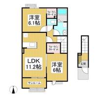 ハピネス・F Ⅲ203の間取り