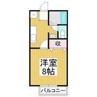 サンガーデン若槻 E棟201の間取り