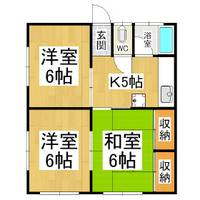 コーポ沢村206の間取り