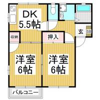 フレグランスバロスA-4の間取り