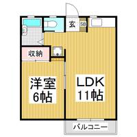 ニューハイツWADE102の間取り