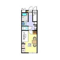 レオパレス メイプル110の間取り