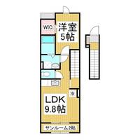 ハピネス・FⅤ202の間取り