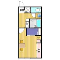 レオパレスJUN204の間取り