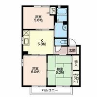 エスペラース Bの間取り