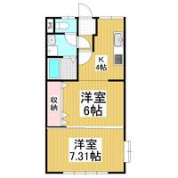 コーポ巾上303の間取り
