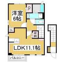 クラール・ポラリス201の間取り