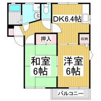 ハイツ内川101の間取り