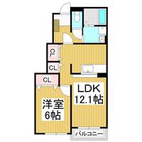 アルカンシエルB棟の間取り