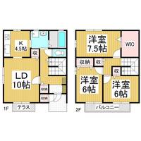 エクセルハイツ桐A棟2の間取り