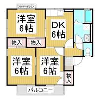 スカイガーデン・青沼 B棟202の間取り