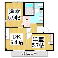 パストラル 東堀 C202の間取り
