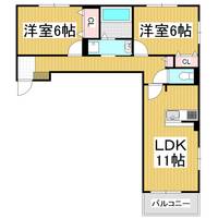 イースト・カーサ C204の間取り