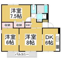 スプリングパーク横田D210の間取り